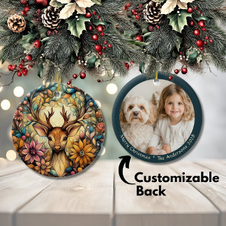 Adorno De Cerámica Personalizable de sinvergüenzas de Navidades de re