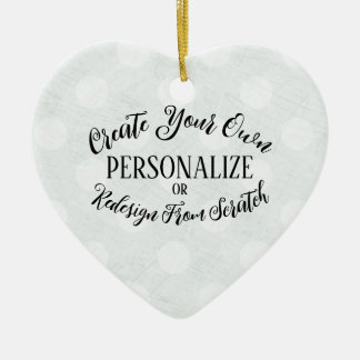 Adorno De Cerámica Personalizable en blanco - Crea tu propio