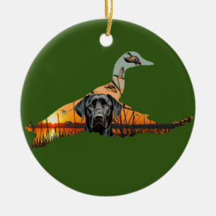 Adorno De Cerámica Personalizable Labrador Recuperador Ornamento, Pat