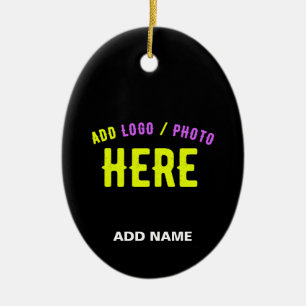 ADORNO DE CERÁMICA PERSONALIZABLE MODERNO ESTILO NEGRO VERIFICADO MAR