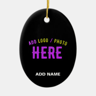 ADORNO DE CERÁMICA PERSONALIZABLE MODERNO ESTILO NEGRO VERIFICADO MAR