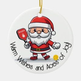 Adorno De Cerámica Personalizable 🎅 Navidades pickleball