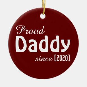 Adorno De Cerámica ¡personalizable Orgulloso papá desde la adoración!