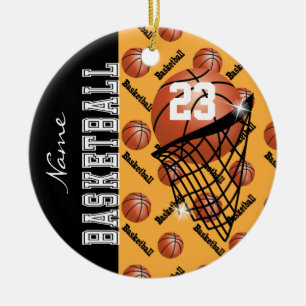 Adorno De Cerámica Personalización del baloncesto de oro