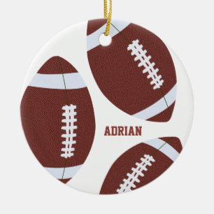 Adorno De Cerámica Personalizada la gridiron Ball de fútbol americano