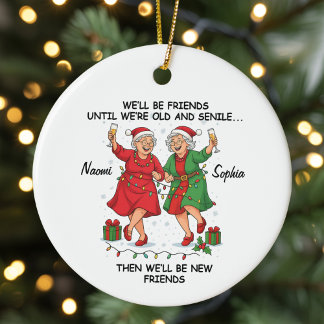 Adorno De Cerámica Personalizadas Seremos Amigas Hasta Que Seamos May
