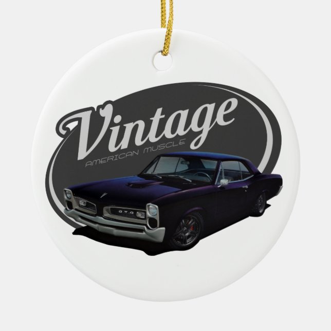 Adorno De Cerámica Personalizado americano GTO del músculo del (Frente)