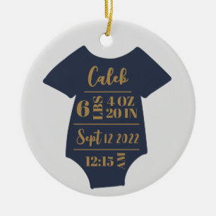 Adorno De Cerámica Personalizado Baby Photo Keepsake Primera Navidad