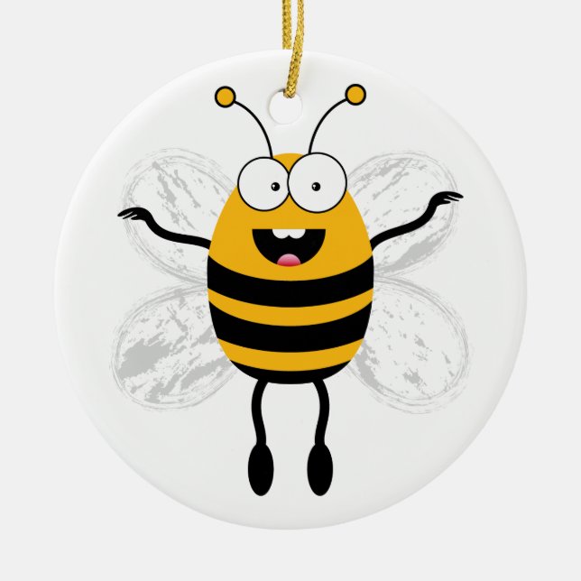 Adorno De Cerámica Personalizado Bee (Frente)