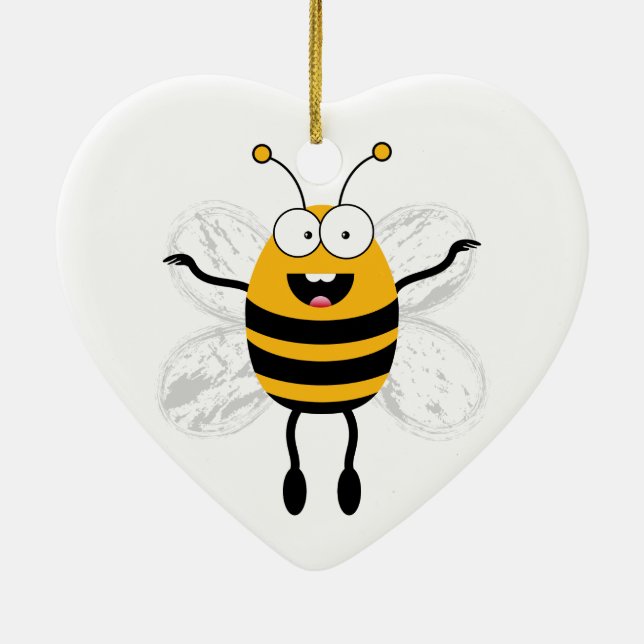 Adorno De Cerámica Personalizado Bee (Atrás)