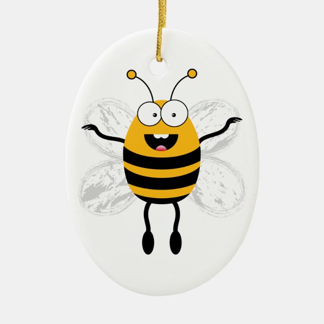 Adorno De Cerámica Personalizado Bee (Frente)