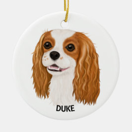 Adorno De Cerámica Personalizado Blenheim Cavalier King Spaniel