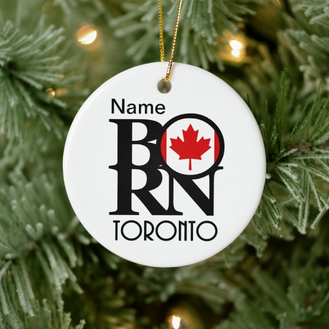 Adorno De Cerámica Personalizado BORN Toronto (Árbol)