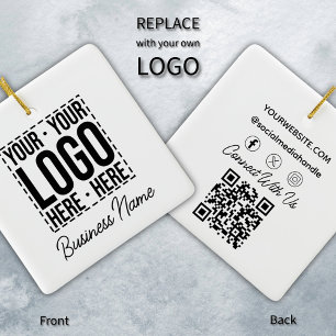 Adorno De Cerámica Personalizado Business Logo Empresa Corporativa Gu