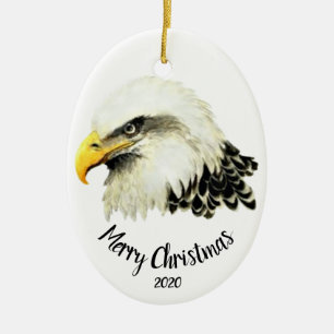 Adorno De Cerámica Personalizado Cita Ave Ave Pájaro Águila Calva Fel