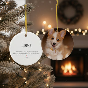Adorno De Cerámica Personalizado con la foto y el nombre de tu mascot