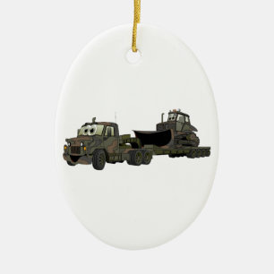 Adorno De Cerámica Personalizado de alambre de semi militar