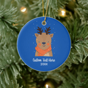 Adorno De Cerámica Personalizado de árbol de navidad de Navidad para