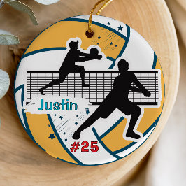 Adorno De Cerámica personalizado de atleta futbolista