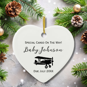 Adorno De Cerámica Personalizado de Aviación para bebé con ultrasonid