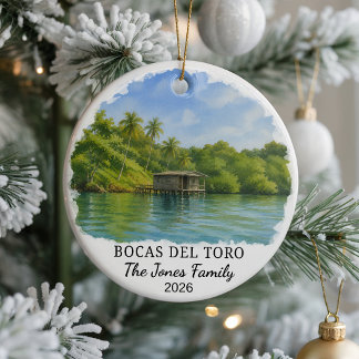Adorno de cerámica personalizado de Bocas del Toro