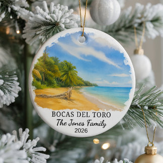 Adorno de cerámica personalizado de Bocas del Toro