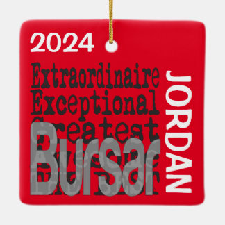 Adorno De Cerámica Personalizado de Bursar Extraordinaire