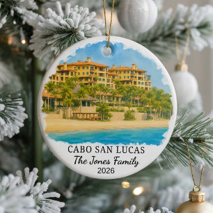 Adorno de cerámica personalizado de Cabo San Lucas