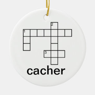 Adorno De Cerámica Personalizado de Cacher Geocaching del