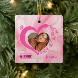 Adorno De Cerámica Personalizado de cáncer de mama moderno Nombre de