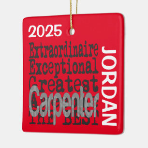 Adorno De Cerámica Personalizado de Carpenter Extraordinaire