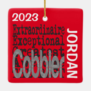 Adorno De Cerámica Personalizado de Cobbler Extraordinaire