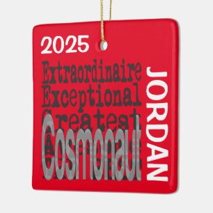 Adorno De Cerámica Personalizado de Cosmonaut Extraordinaire