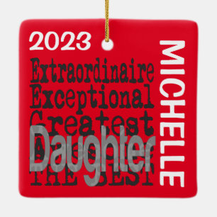 Adorno De Cerámica Personalizado de Daughter Extraordinaire