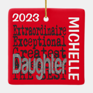 Adorno De Cerámica Personalizado de Daughter Extraordinaire