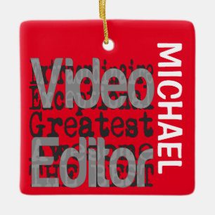 Adorno De Cerámica Personalizado de editor de vídeo extraordinario