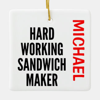 Adorno De Cerámica Personalizado de fabricante de sandwich de trabajo