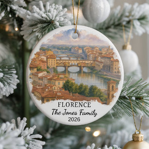 Adorno de cerámica personalizado de Florencia, per