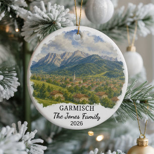 Adorno de cerámica personalizado de Garmisch-Parte