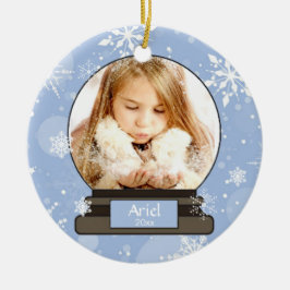 Adorno De Cerámica Personalizado de Globe de Nieve hermosa