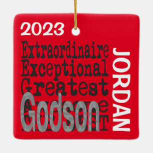 Adorno De Cerámica Personalizado de Godson Extraordinaire