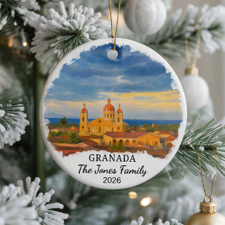 Adorno de cerámica personalizado de Granada, Nica 