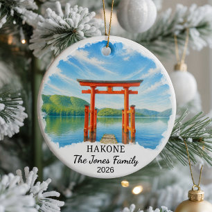 Adorno de cerámica personalizado de Hakone, Japón