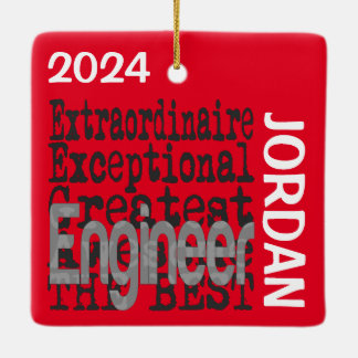 Adorno De Cerámica Personalizado de ingeniero extraordinario