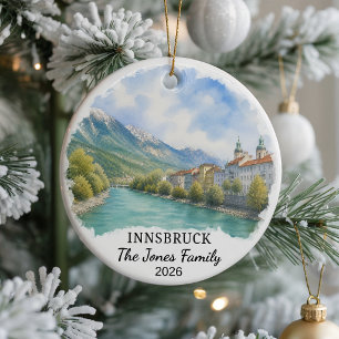 Adorno de cerámica personalizado de Innsbruck, Au 