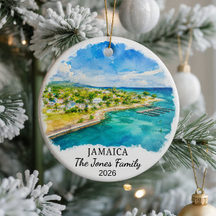 Adorno de cerámica personalizado de Jamaica, Cari