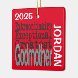 Adorno De Cerámica Personalizado de la abuela Extraordinaria