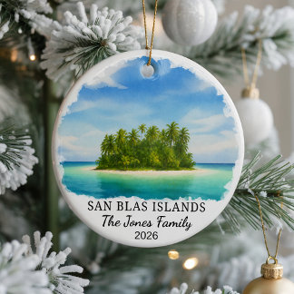 Adorno de cerámica personalizado de las Islas San 