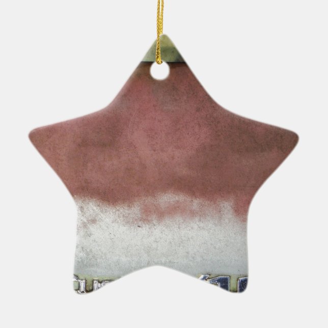 Adorno De Cerámica personalizado de lujo rosa y blanco (Frente)