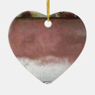 Adorno De Cerámica personalizado de lujo rosa y blanco